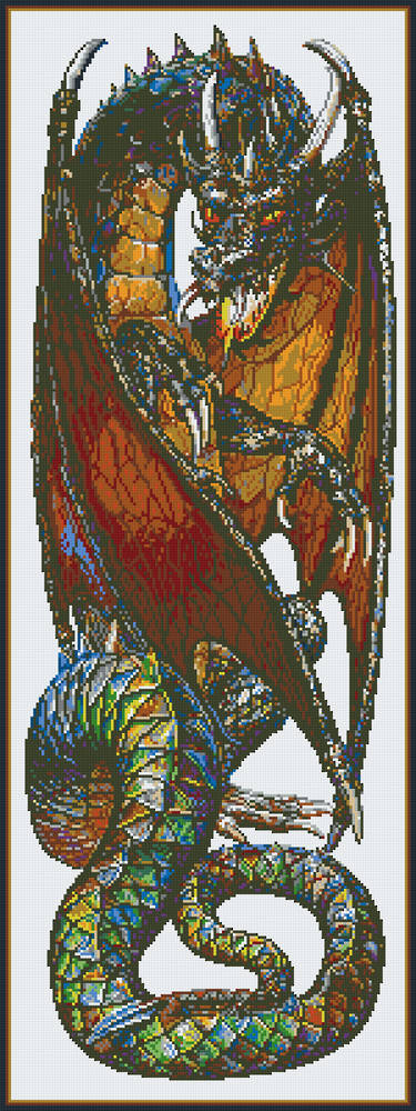 Earth Dragon Thirty [30] Baseplate PixelHobby Mini-mosaic Art Kit